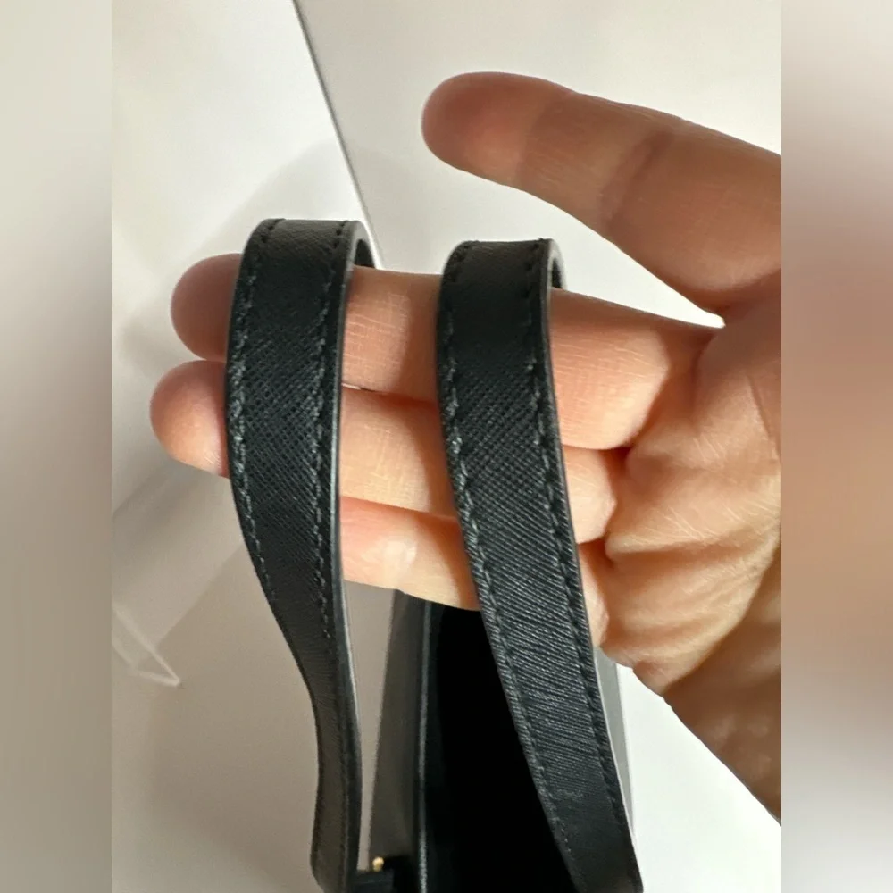 #143 Michael Kors Jet Set Travel Large Top Zip Black Leather Shoulder Tote - Picture 17 of 17